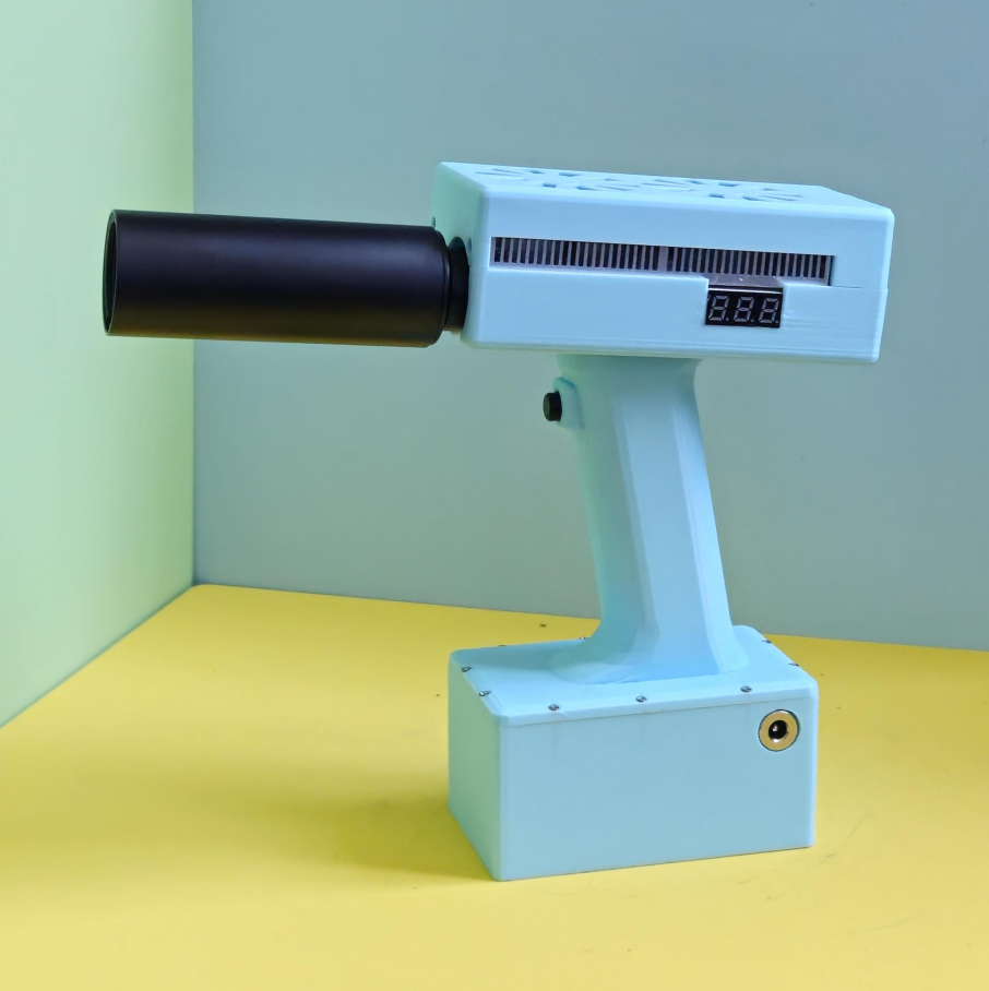 KX130-DIY Laser Cannon. Handheld 130W (Battery DC 16.8V 5Ah; Wavelength 915). *6 lens. Range 10-15 m. Battery life 5 years, with fast charging.
