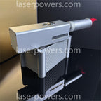 YZ120-01 DIY Laser Cannon 120W (Battery DC 14.8V 5Ah; Wavelength 1064). Range 5-10 meters. Battery life 5 years, with fast charging.